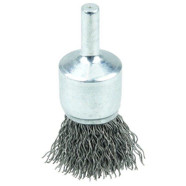 Weiler 3/4" Crimped Wire End Brush, .020" Steel Fill 10008 - main